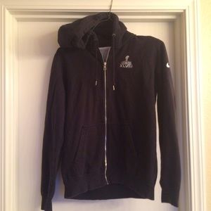 Seahawks super bowl winning black zip Nike hoodie